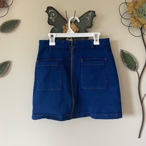 Retro Denim Mini Skirt